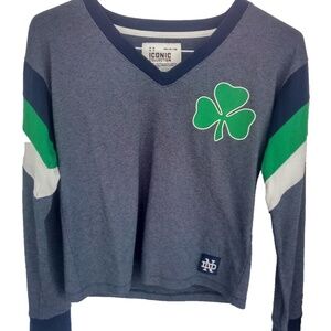 Notre Dame Fighting Irish Under Armour Long Sleeve Shirt Women's Sz Small